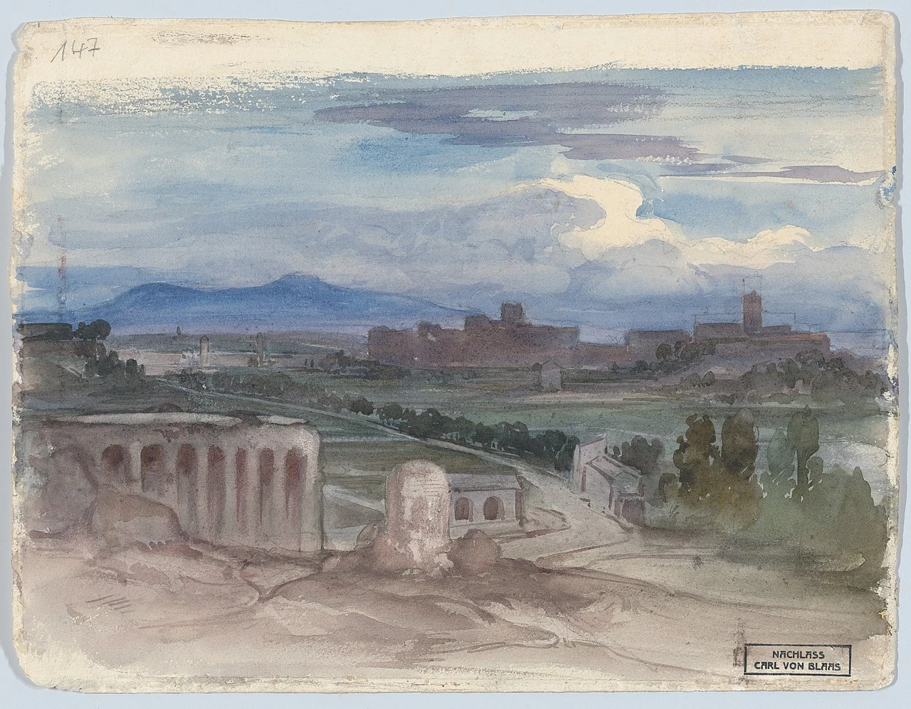 Veduta della Campagna Romana con Acquedotto
